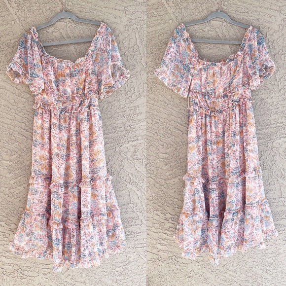 SOLD 🤍 LOVE THE LABEL ✨NWT✨Floral Cottage Waterlily Dress - Picture 6 of 11